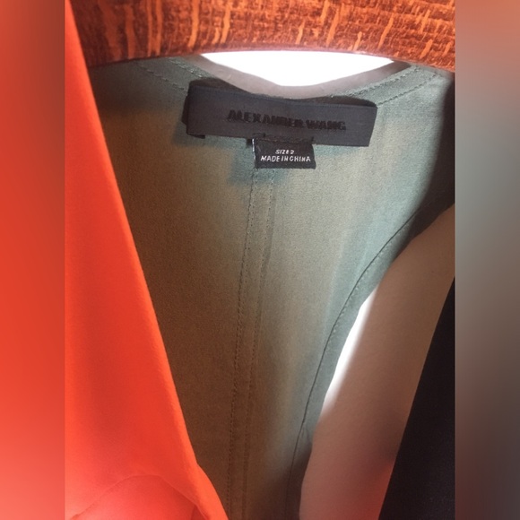 ALEXANDER WANG ColorBlock Summer Dress. Red Sporty Two-tone Tunic Razorback Fit - Picture 7 of 8